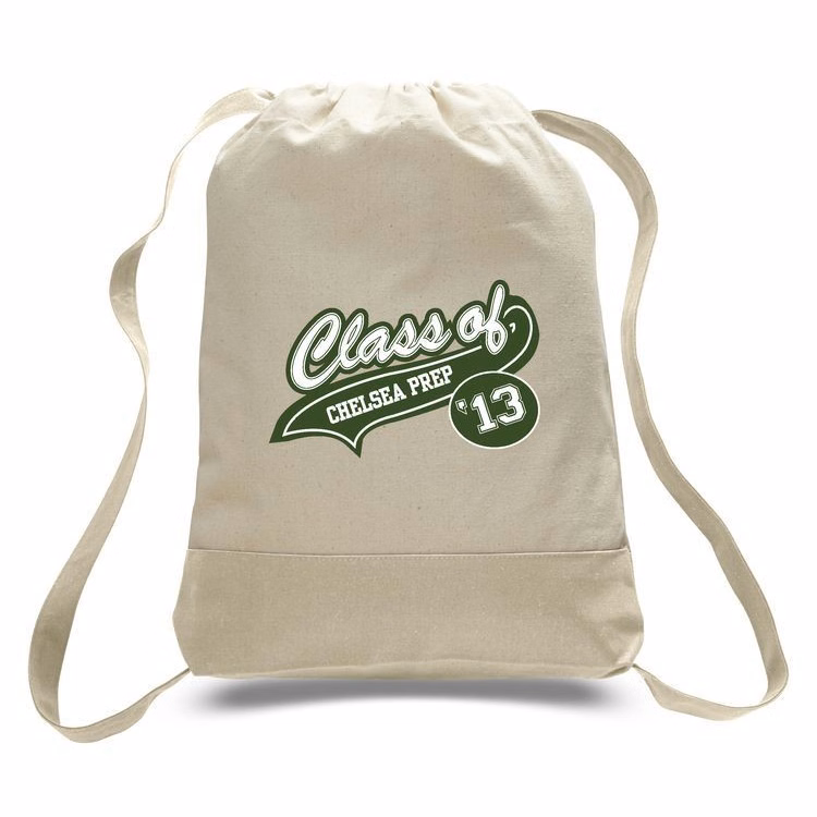 2 Tone 12 Oz. Canvas Cinch Backpack
