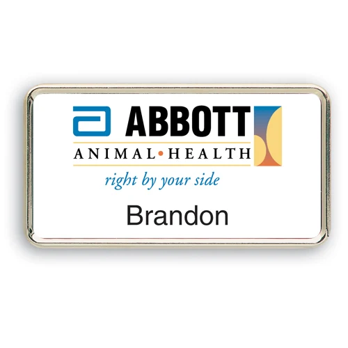 Metal Framed Badge (1.5"X2.875") 1