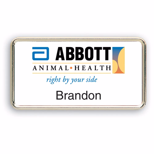 Metal Framed Badge (1.5"X2.875")