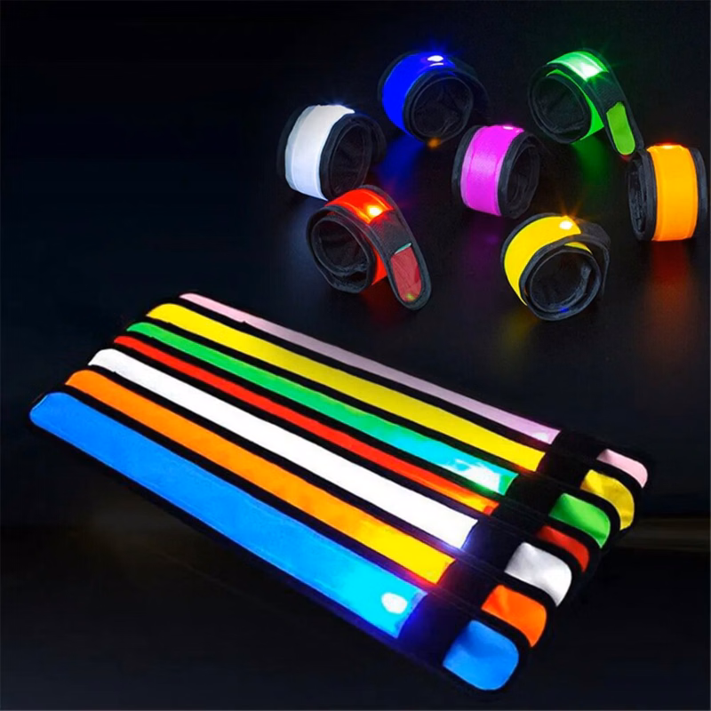 LED Light Up Slap Bracelet Arm Band