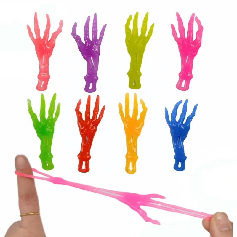 Sticky Slingshot Hands Halloween Stretch Toy