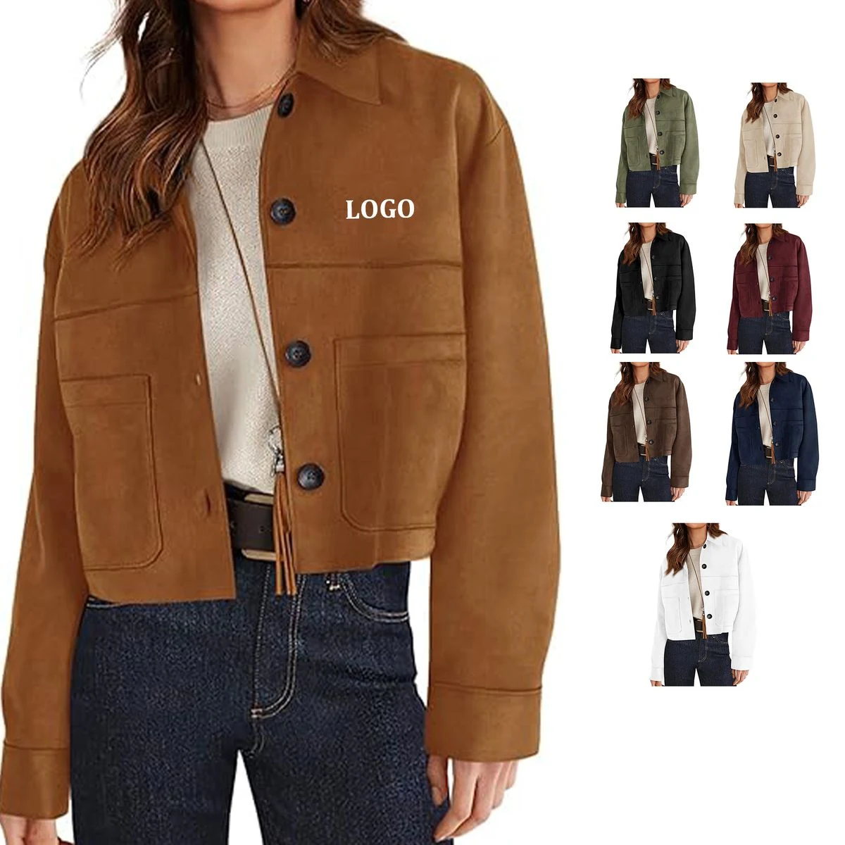 Faux Suede Bomber Jacket 1
