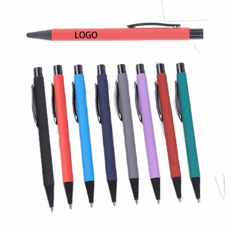 Press Style Ballpoint Pen With Spray Glue