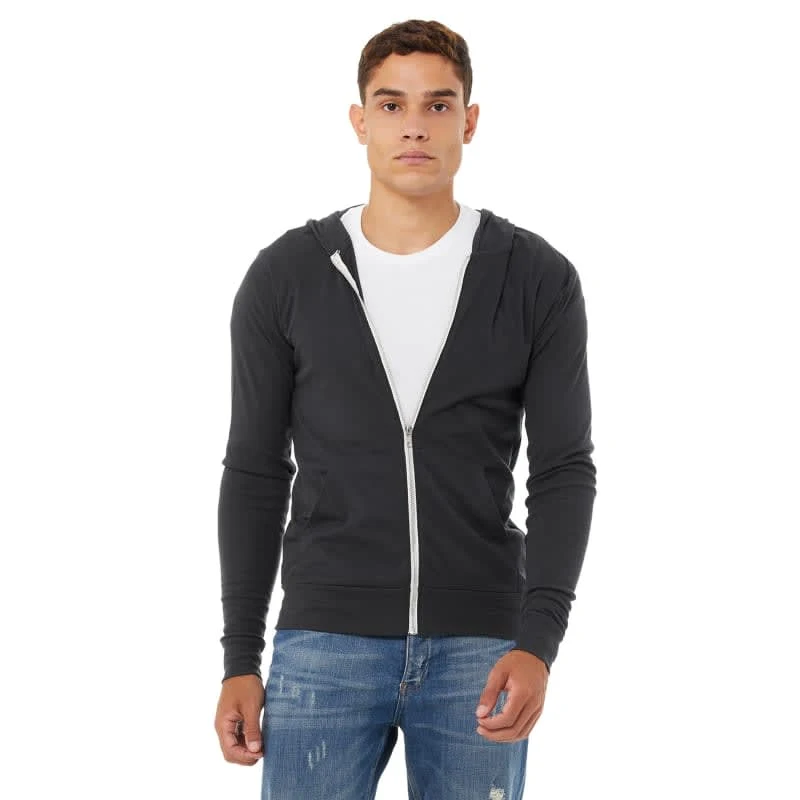 Bella Unisex Triblend Full-Zip Lightweight Hoodie 1