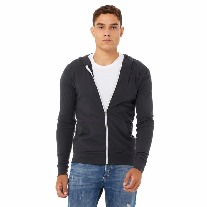Bella Unisex Triblend Full-Zip Lightweight Hoodie