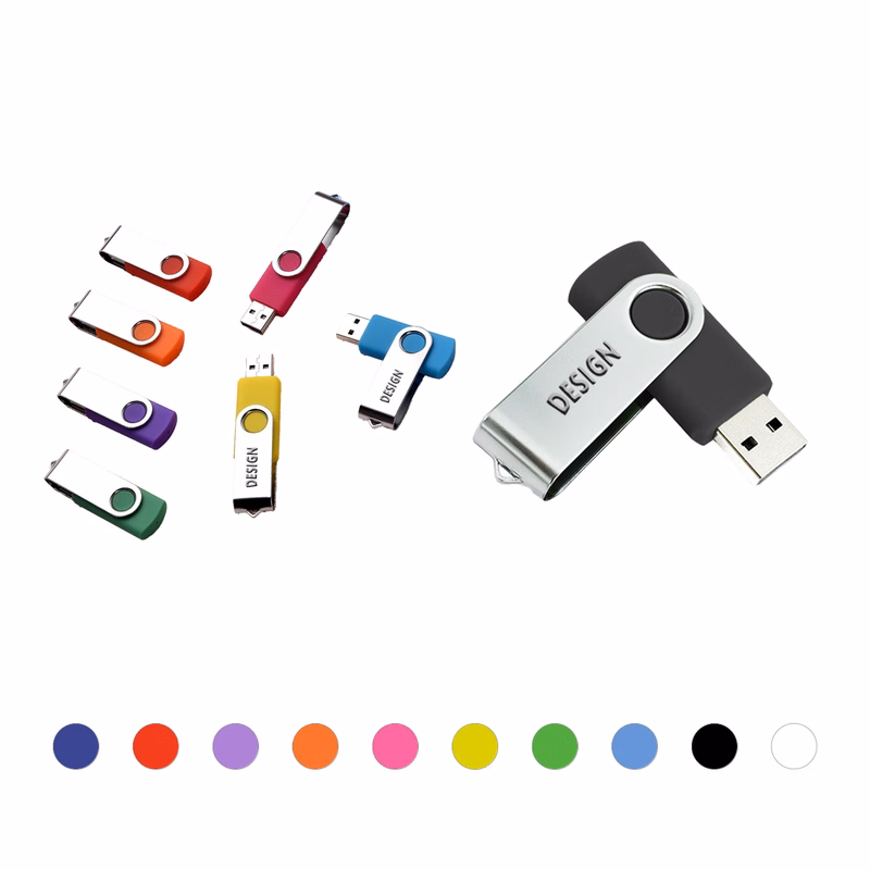 Promotional USB Flash Drive with Rotating Design