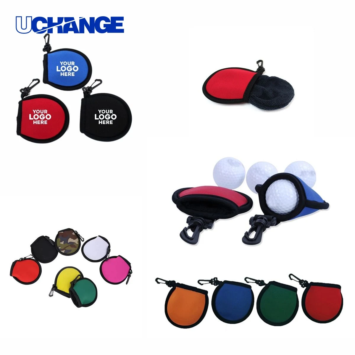 Neoprene Golf Cleaning Bag for Balls 1