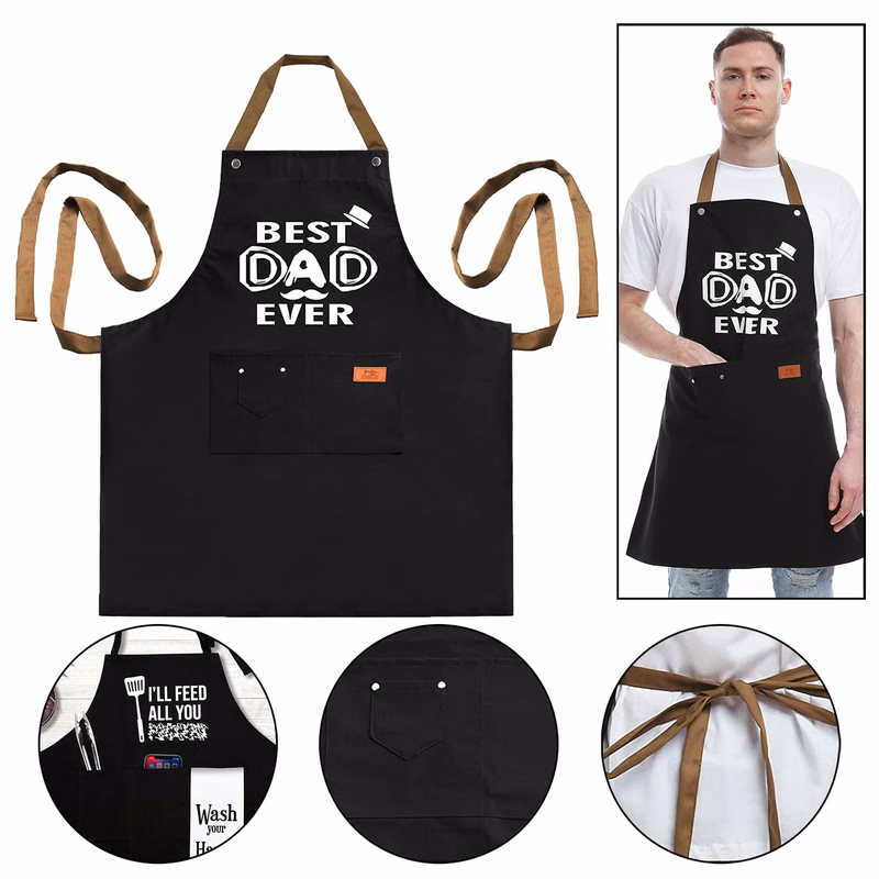 Chef Bib Apron with 3 Pockets