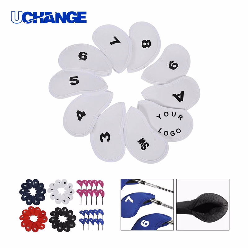 Stretchy Golf Headcover Set for Irons and Putters