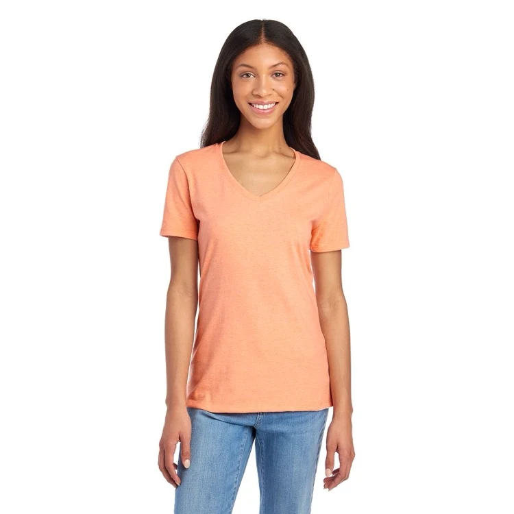 JERZEES Premium Blend Combed Ring-Spun Ladies' V-Neck T-Shirt 1