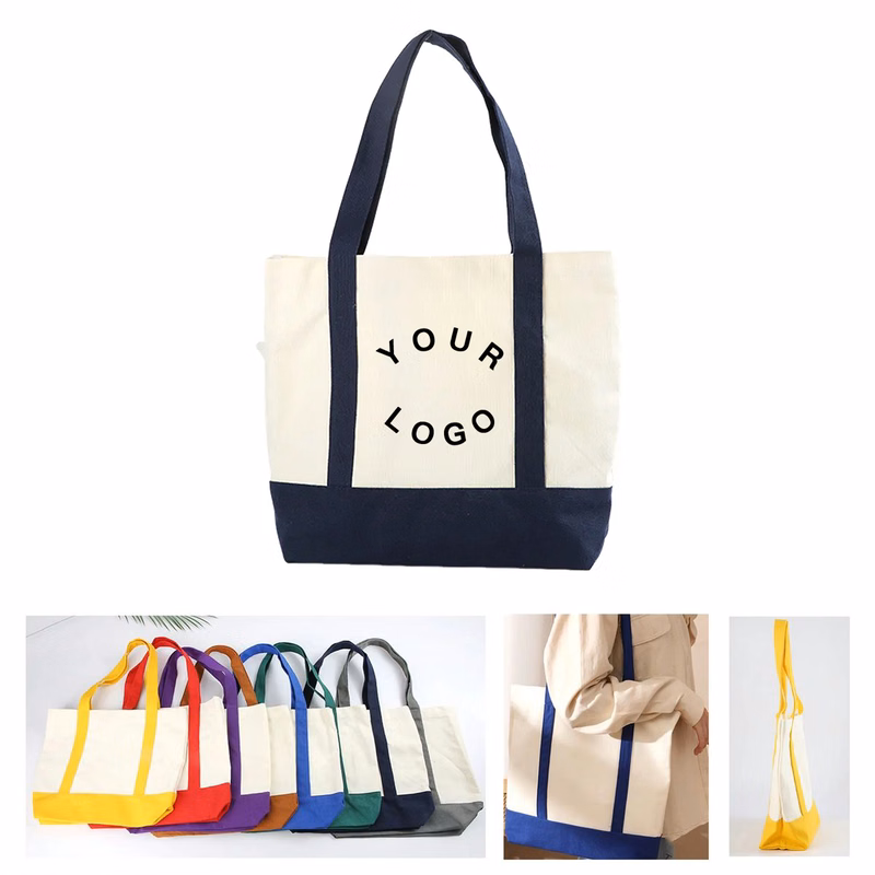 Spacious Canvas Tote with Pocket for Weekend Getaways