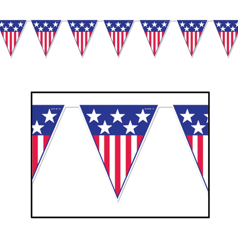 Spirit of America Pennants - 11" x 12' 1