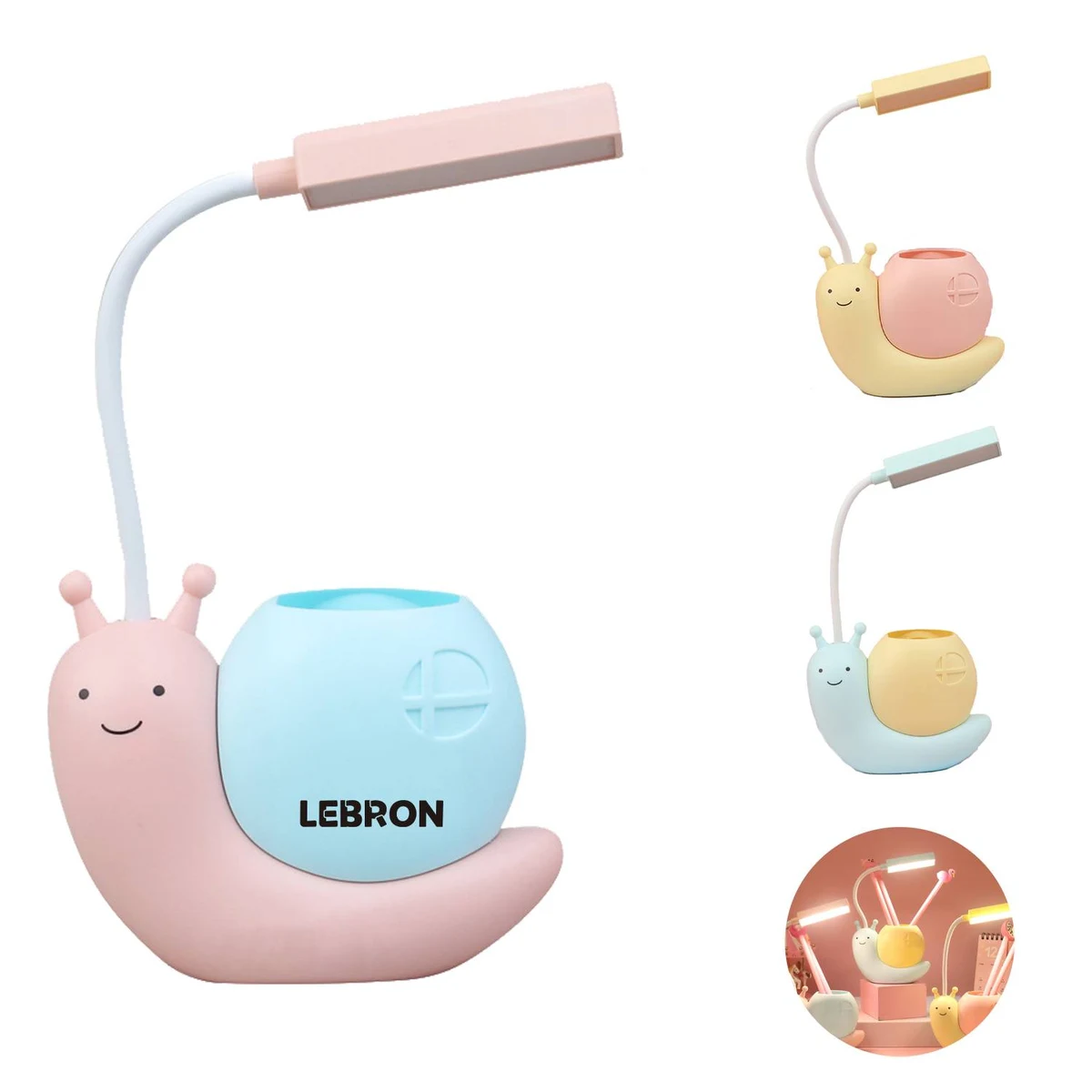 Cute Portable USB Rechargeable LED Reading Desk Lamp 1