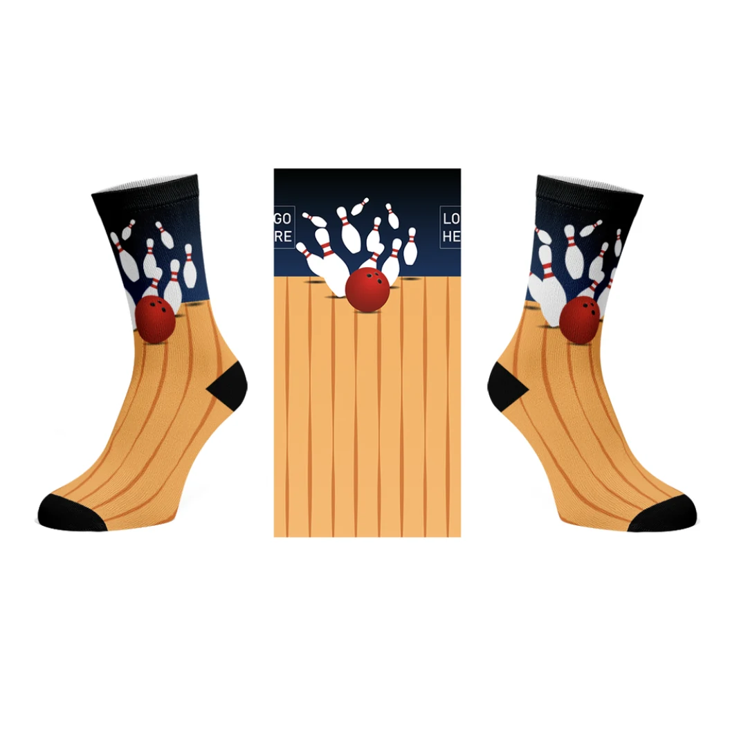 Athletic Crew Sock with DTG Printing 1