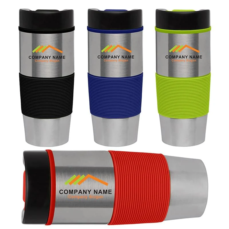 Lanai - 16oz. Stainless Steel Gripper Tumbler - Full Color 1