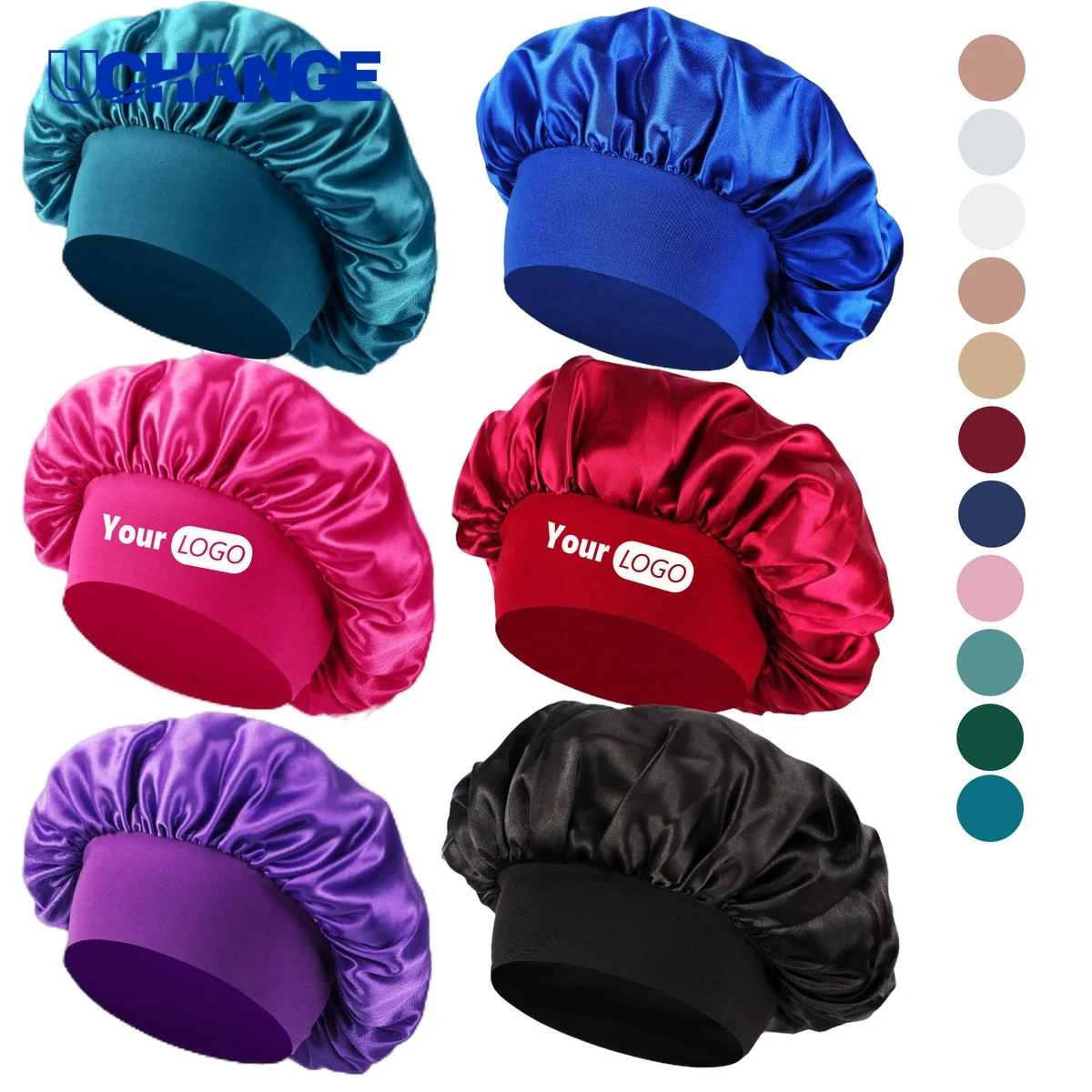 Baby Elastic Wide Band Hair Bonnet 1
