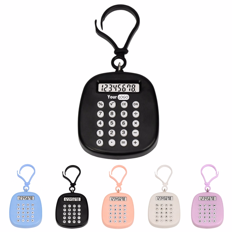 Clip-On Pocket Calculator Keychain
