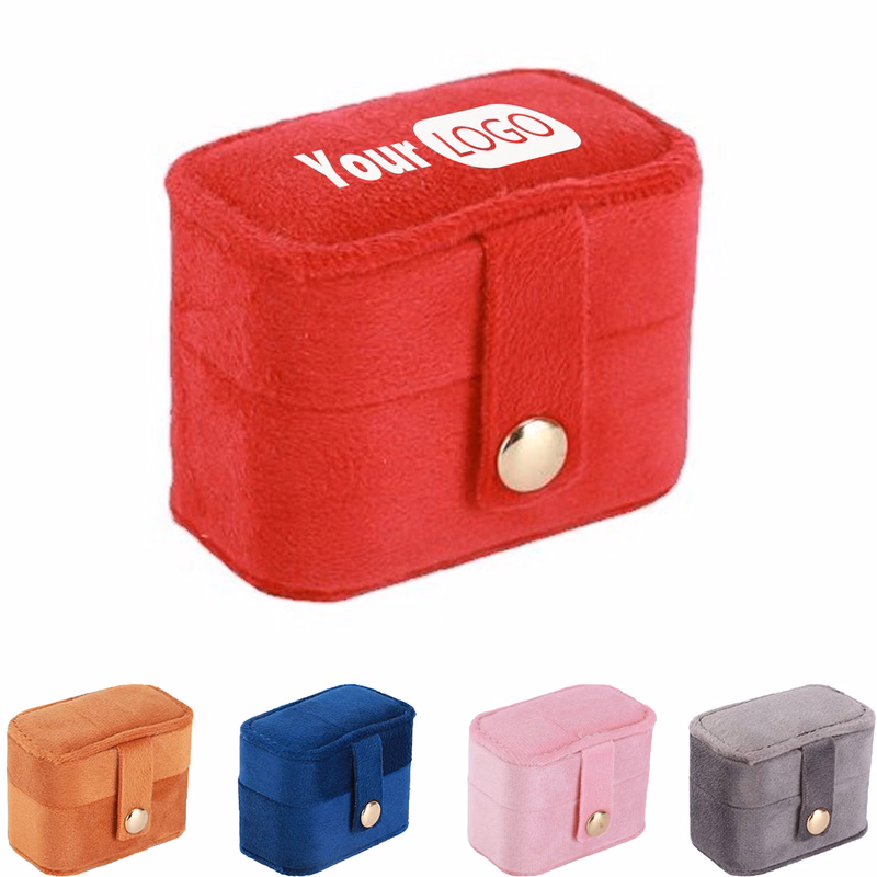 Mini Portable Velvet Jewelry Box