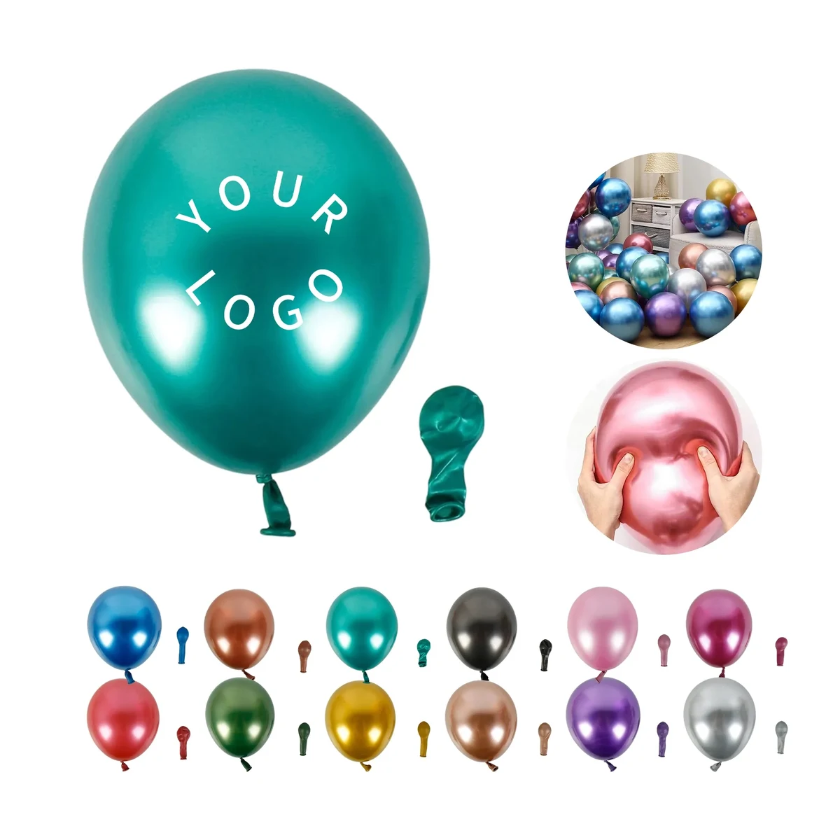 Metallic 12-Inch Latex Balloon 1