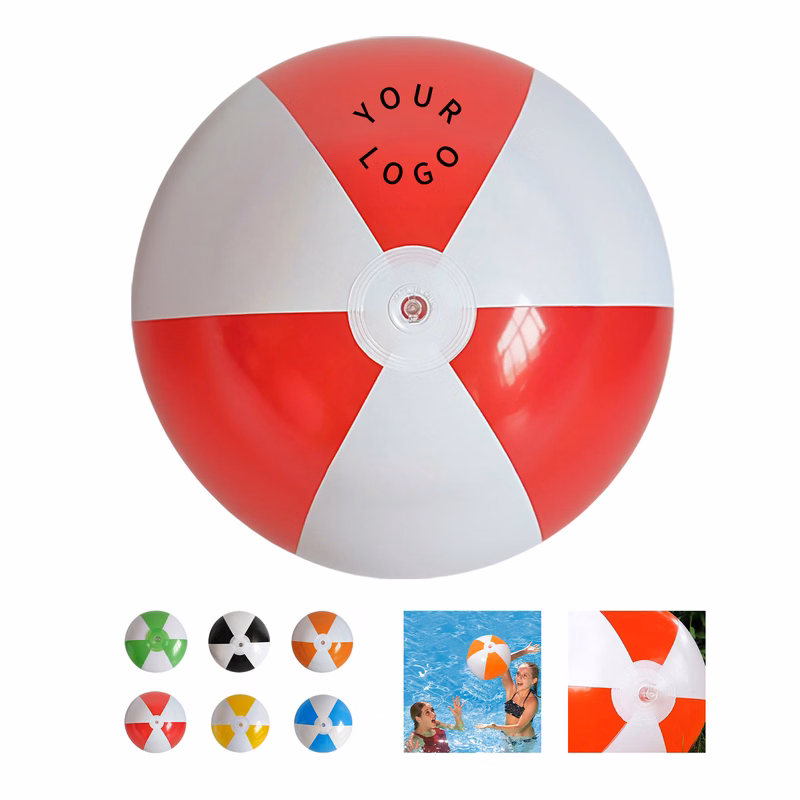 PVC Inflatable Ball With Two Tone Design 14" Diameter