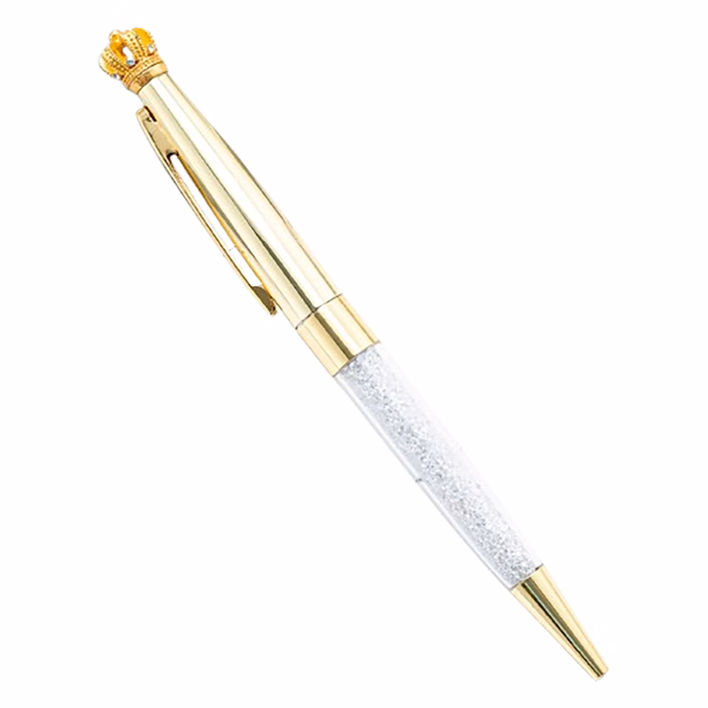 Crystal Crown Retractable Ballpoint Pen