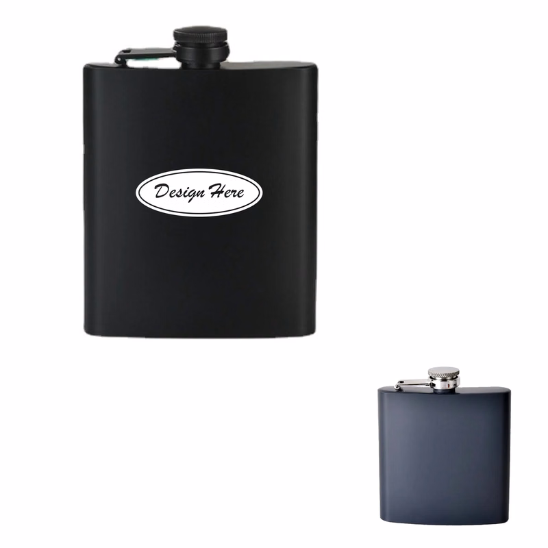 Powder Coated Laserable Stainless Steel Flask