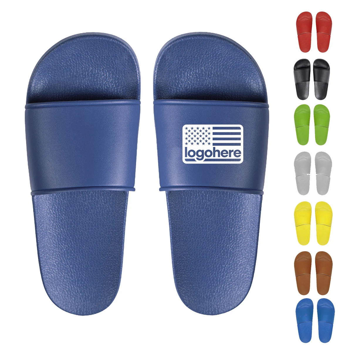 Trendy Summer Slide Sandals With Custom Logo 1