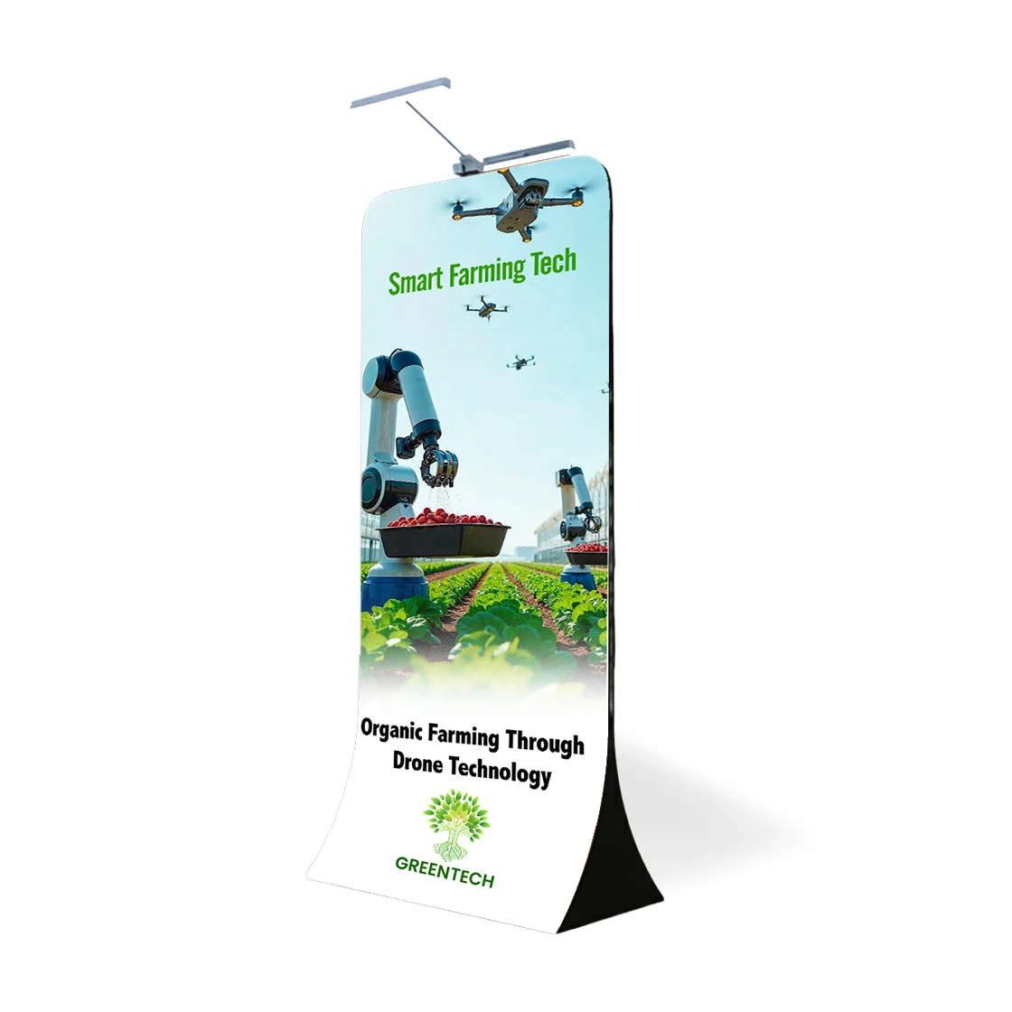13 Ft Tension Fabric Display Stand for Trade Show - Graphic + Hardware 1
