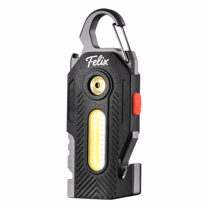 COB LED Rechargeable Keychain Flashlight