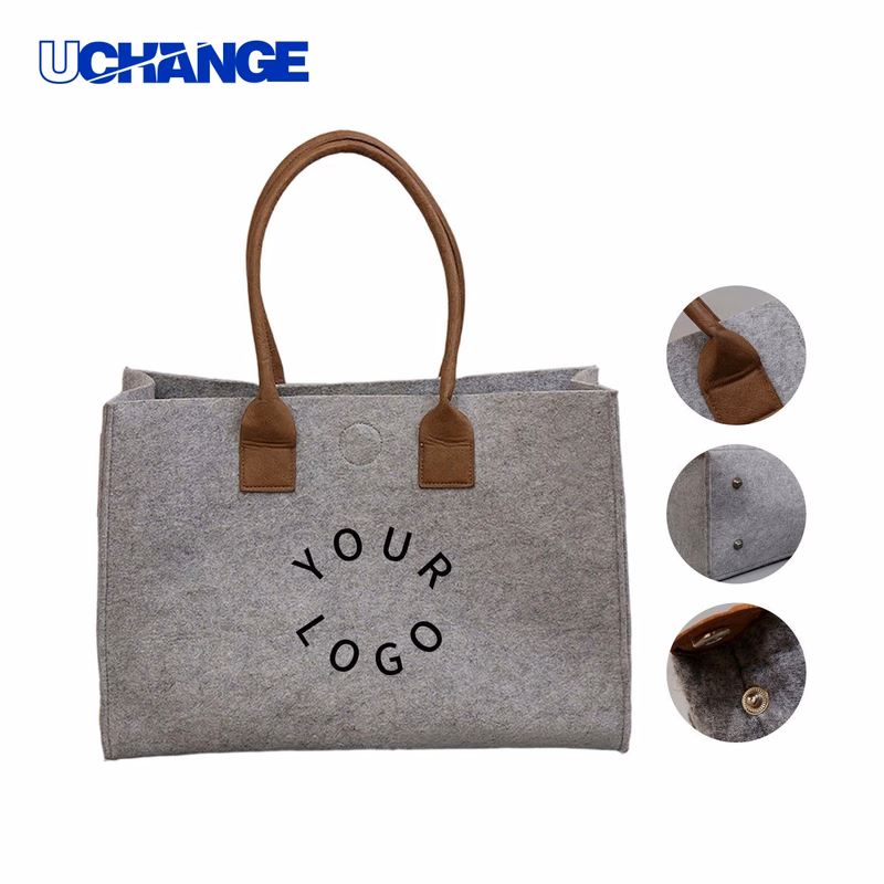 Felt Fabric Tote Bag Carrier Upright Design
