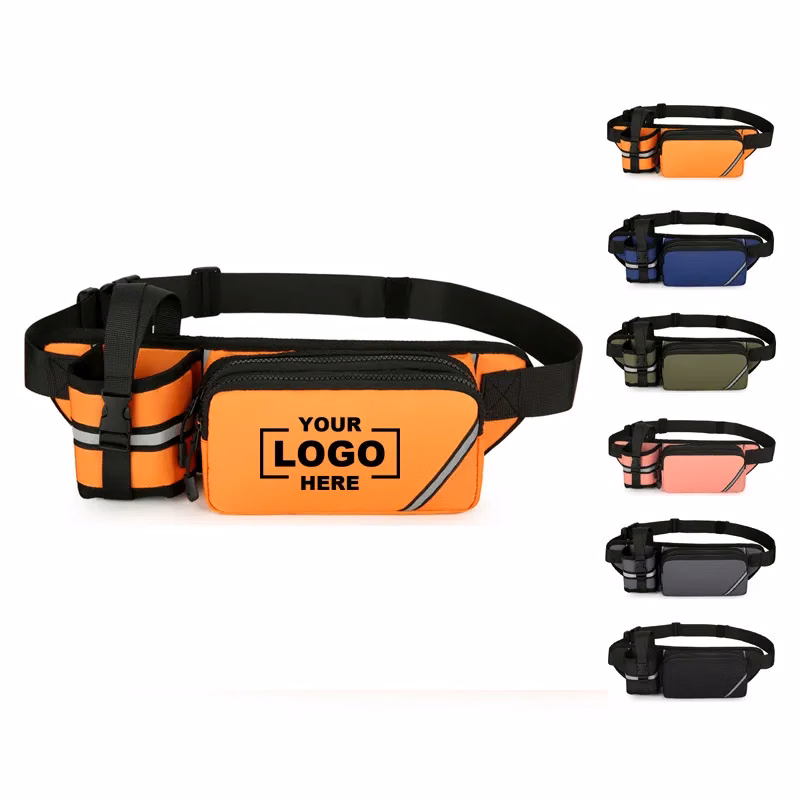 Waterproof Reflective Waist Pack with Bottle Holder