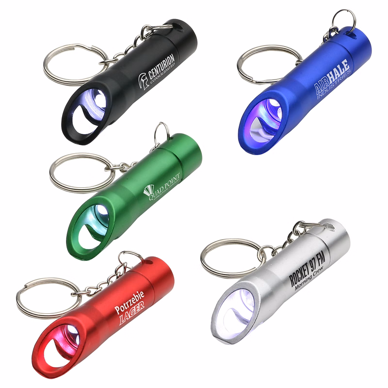 Aluminum LED Opener Key Chain