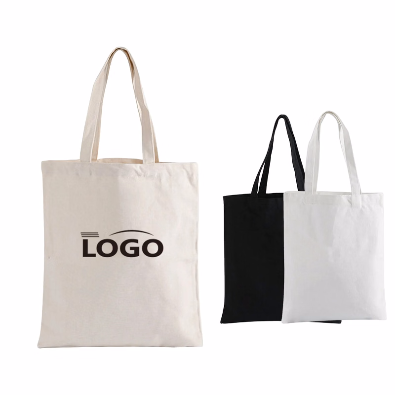 Handles 98% Cotton Canvas Tote Bag Foldable Grocery