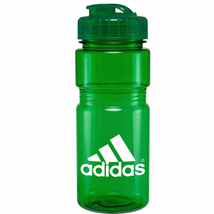 20 Oz. Translucent Recreation Bottle w/ Flip Top Lid