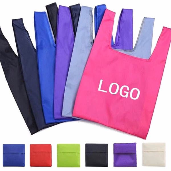 Polyester Shopping Foldable Bag With Pocket