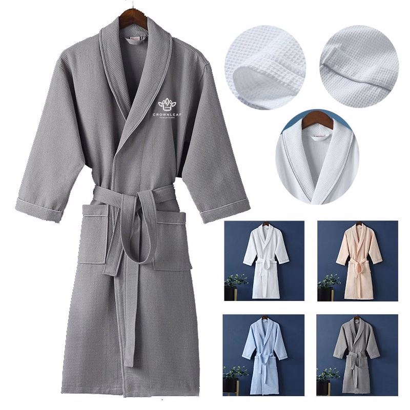 Cotton Waffle Spa Bath Robes for Women and Men