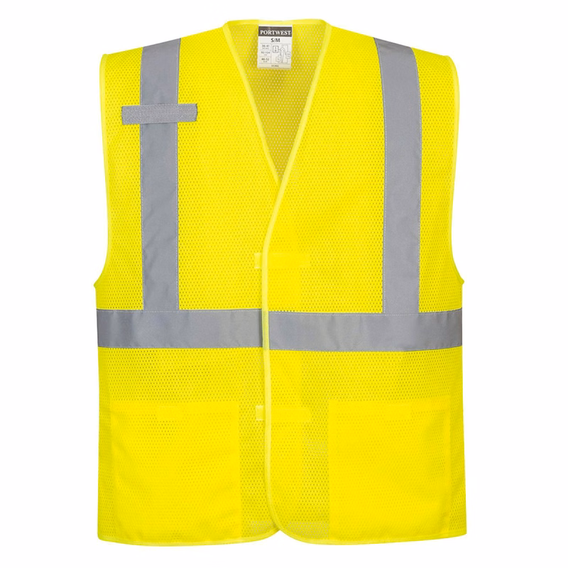 PORTWEST® Class 2 Economy Hi-Vis Band and Brace Vest w/ 2 Pockets