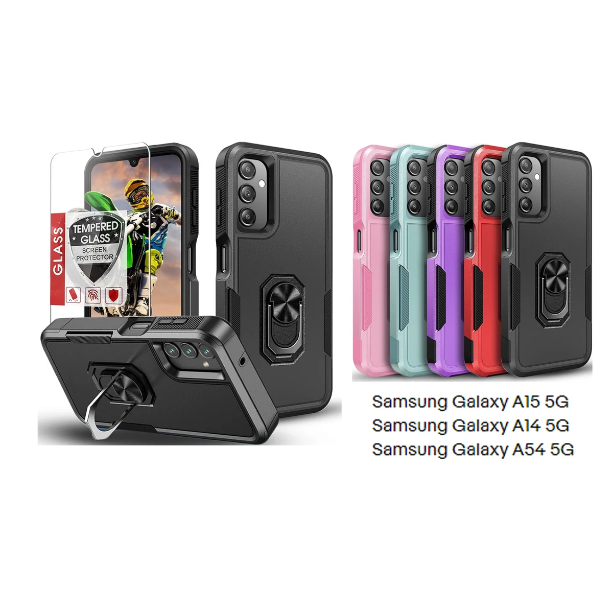 iBank ® Shockproof Case compatible with Galaxy A17/A16/S26/S25/S61 1