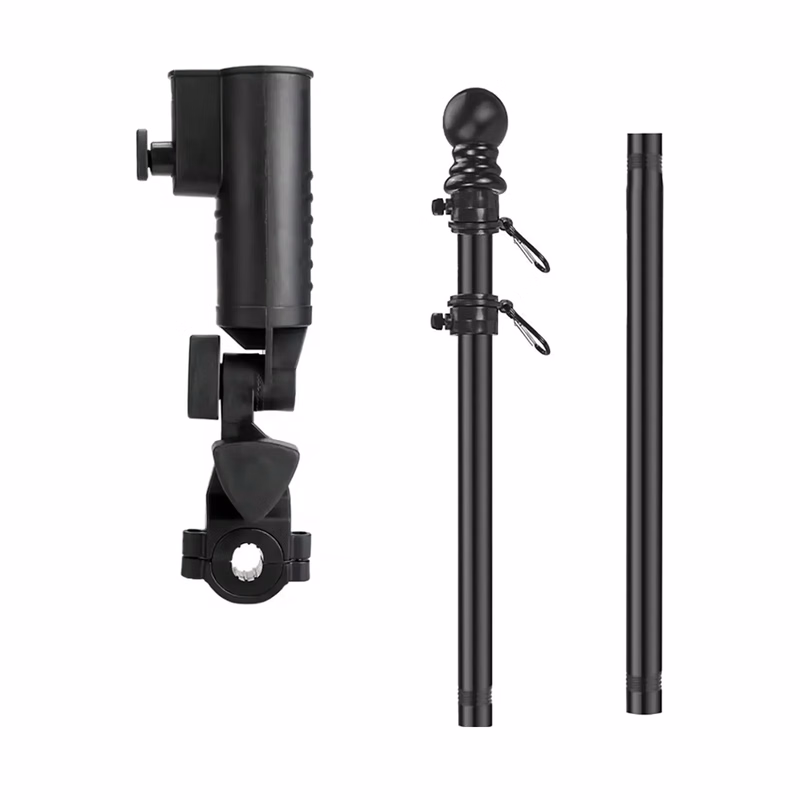 Premium Golf Cart Flag Pole Kit with Flag