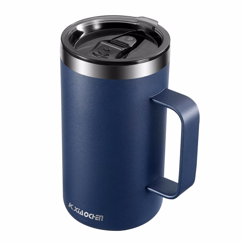20oz Insulated Coffee Mug with Lid, Stainless Steel Coffee Cup, Double Wall Vacuum Coffee Tumbler