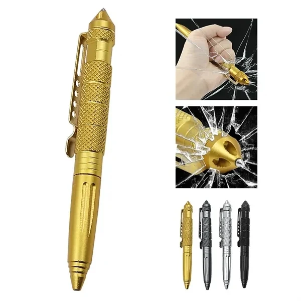 Custom Tactical Ballpoint Pen with Glass Breaker & Whistle — Emergency Survival Tool 1