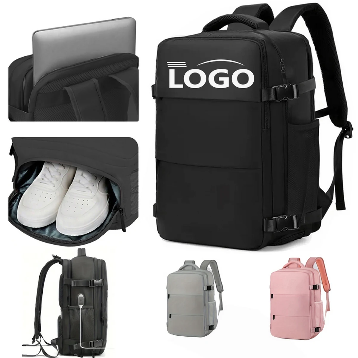 Multi-compartment high-capacity travel backpack 1