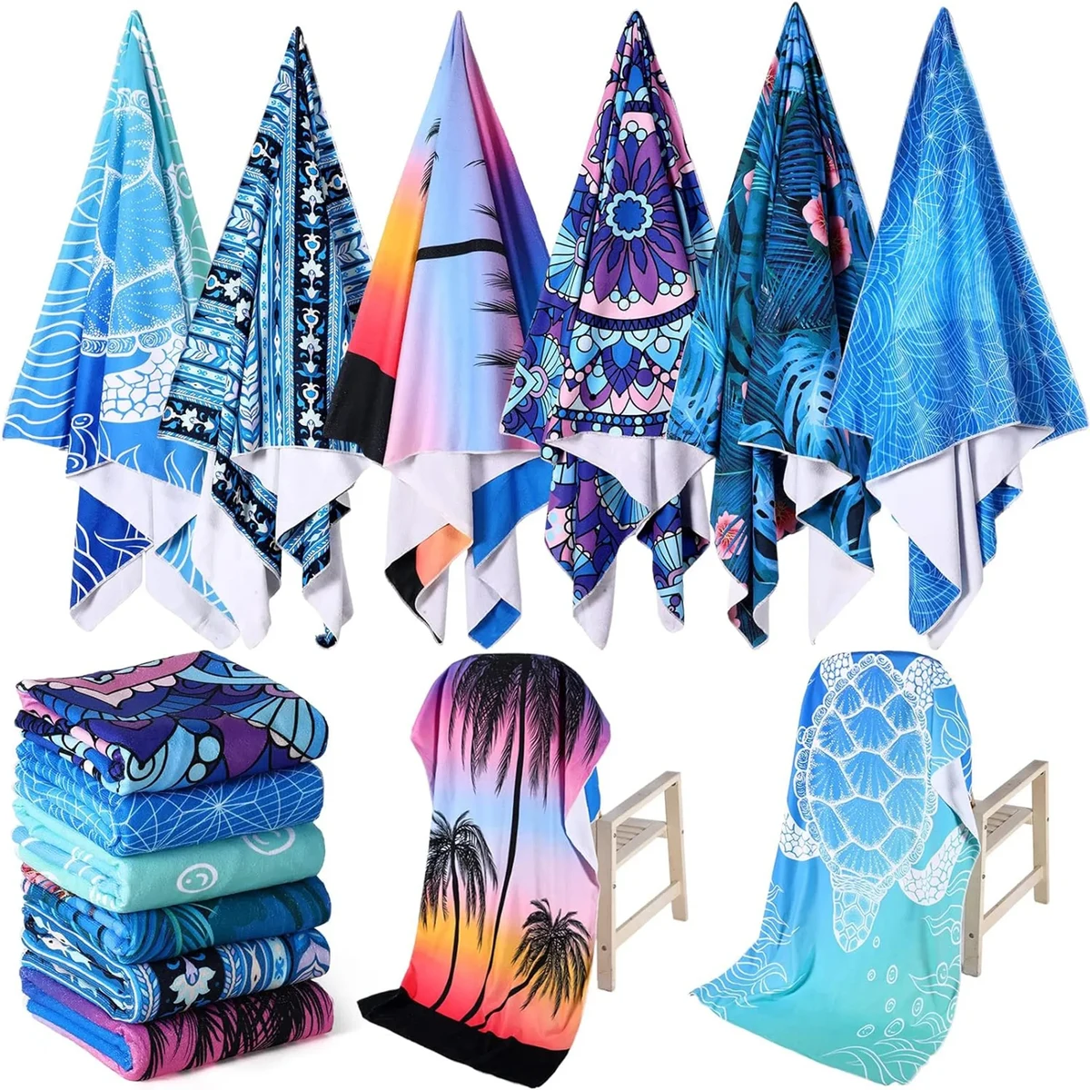 30" x 59" Full Color Beach Towel MOQ 20 PCS 1