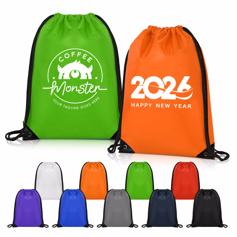 420D Heavy Duty Drawstring Backpack