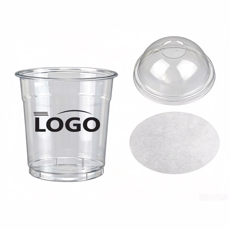 17oz PET Clear Cup With Sip Lid