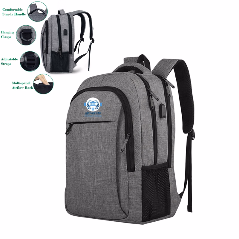Business Travel Laptop Backpack With USB Port