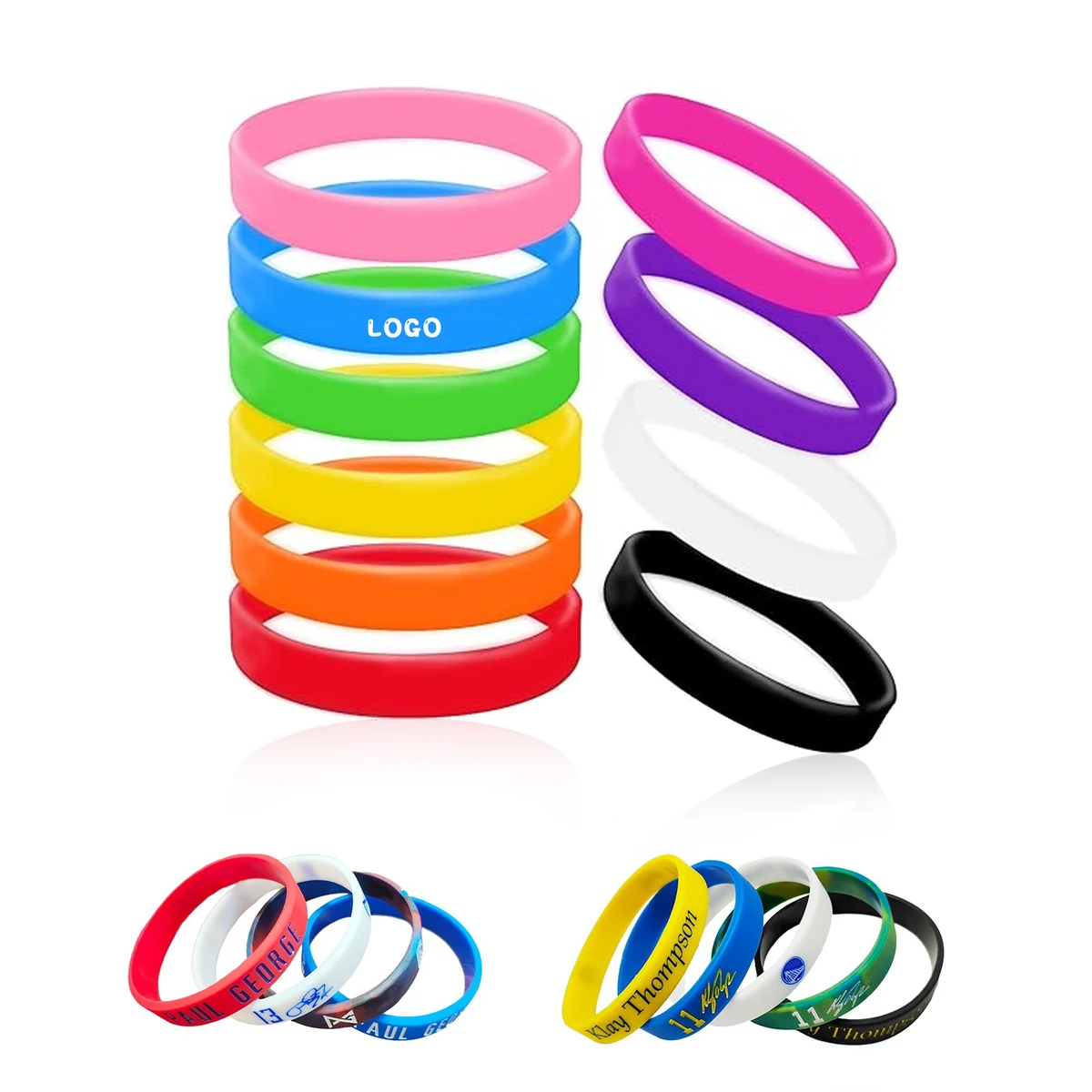 Silicone Wristbands Rubber Band Bracelets 1