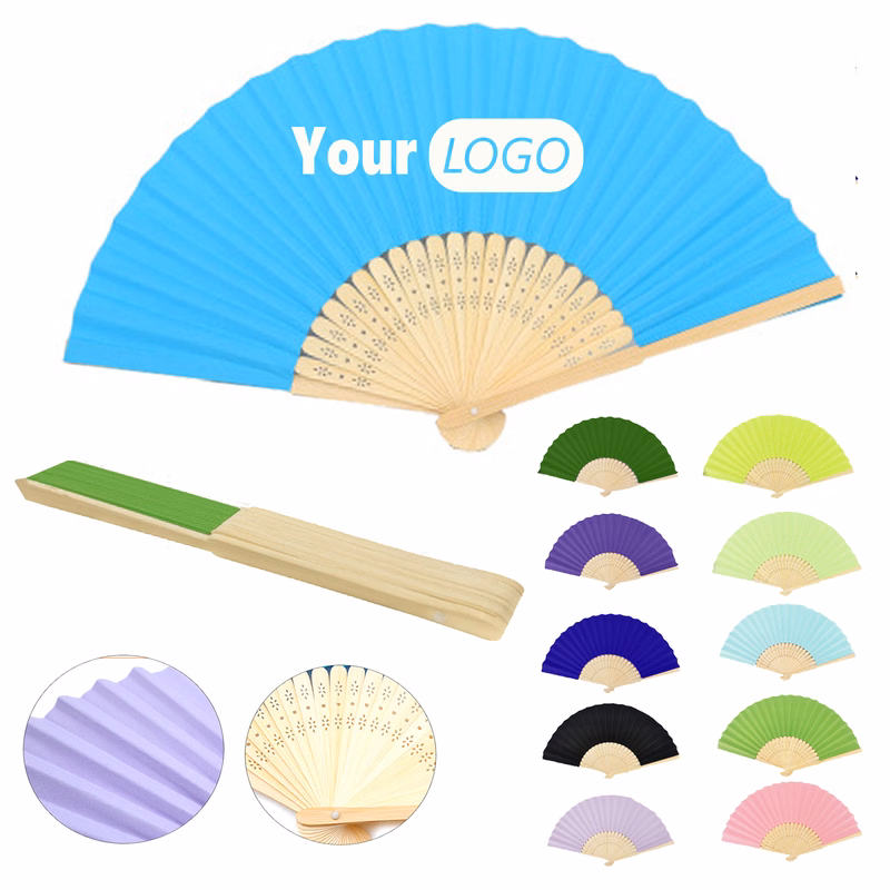 Foladble Paper Bamboo Hand Fan