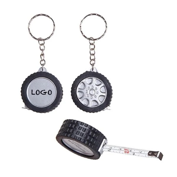 Mini 3' Tire shaped Tape Measure with Key Chain 1