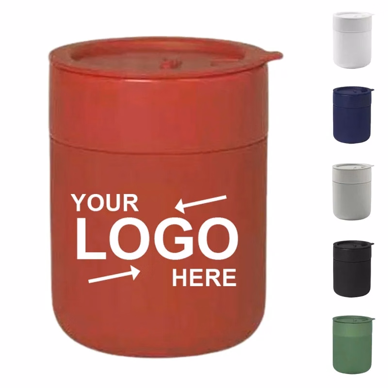 Travel Silicone Ceramic Mug With Lid